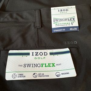 IZOD GOLF SWINGFLEX PANTS-NWT-40 x 30